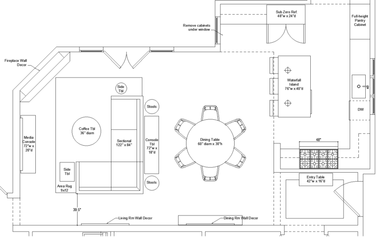 open concept design plan