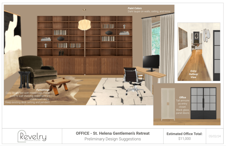 cohesive interior design mood board